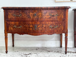 A Pair of 18th C Modina King Wood & Olive Wood Two Drawer Commodes