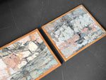 A Small 1950's Oil on Canvas Abstract Painting on Canvas by Jean-Pierre Villeneuve I