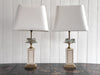 A Pair of 1970's Maison Charles Style Table Lamps with Glass Fruit Decoration