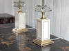 A Pair of 1970's Maison Charles Style Table Lamps with Glass Fruit Decoration