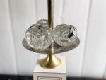 A Pair of 1970's Maison Charles Style Table Lamps with Glass Fruit Decoration
