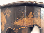 A Pair of 19th C Venetian Chinoiserie Lacquered Wall Mounts with Drawer