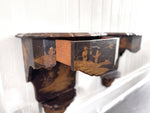 A Pair of 19th C Venetian Chinoiserie Lacquered Wall Mounts with Drawer