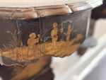 A Pair of 19th C Venetian Chinoiserie Lacquered Wall Mounts with Drawer