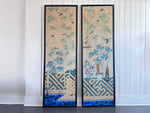 A Pair of Late 19th C Japanese Hand-Painted Panels