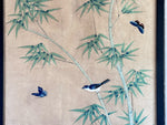 A Pair of Late 19th C Japanese Hand-Painted Panels