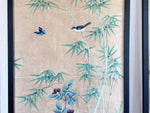 A Pair of Late 19th C Japanese Hand-Painted Panels
