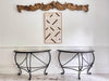 A Pair of Late 19th C Ashford Marble Pietra Dura Console Tables