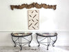 A Pair of Late 19th C Ashford Marble Pietra Dura Console Tables