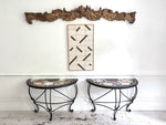 A Pair of Late 19th C Ashford Marble Pietra Dura Console Tables