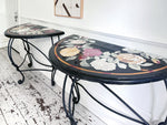 A Pair of Late 19th C Ashford Marble Pietra Dura Console Tables