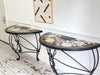 A Pair of Late 19th C Ashford Marble Pietra Dura Console Tables