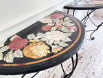 A Pair of Late 19th C Ashford Marble Pietra Dura Console Tables
