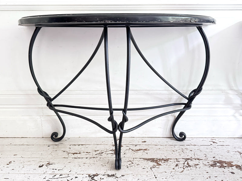 A Pair of Late 19th C Ashford Marble Pietra Dura Console Tables
