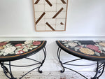 A Pair of Late 19th C Ashford Marble Pietra Dura Console Tables
