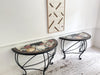 A Pair of Late 19th C Ashford Marble Pietra Dura Console Tables