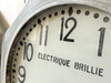 Two 1920's French Railway Clocks with Opal Glass Faces