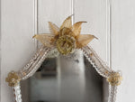 A Large Pair of Late 19th C Venetian Murano Mirror Appliques