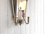 A Large Pair of Late 19th C Venetian Murano Mirror Appliques