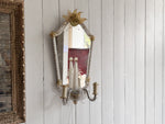 A Large Pair of Late 19th C Venetian Murano Mirror Appliques