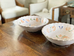 A Pair of Early 20th C Scalloped Ceramic French Bowls