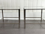 A Pair of 1970's Italian Nickel Plated Side Tables