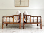 A Pair of 1960's French Bamboo Armchairs