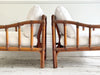 A Pair of 1960's French Bamboo Armchairs