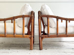 A Pair of 1960's French Bamboo Armchairs