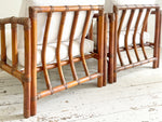 A Pair of 1960's French Bamboo Armchairs