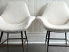 A Pair of 1950's Italian Armchairs with Faux Fur Upholstery