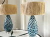 A Pair of Blue Murano Glass Table Lights