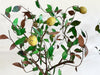 A Pair of Large 1930's Italian Polychrome Tole Lemon Trees