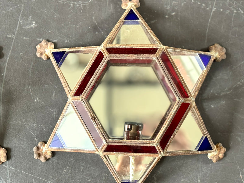A Pair of 1950's Spanish Star Wall Lights