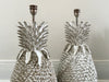 A Pair of Very Large Ceramic Pineapple Lights