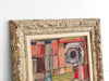 A 1950's French Abstract Oil on Board by Patrick Boudon in Antique Montparnasse Frame