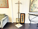 A 1960's Renato Zevi Brass Plated & Marble Coat Stand