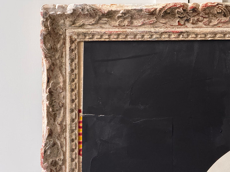An Acrylic on Vintage Board by Russell Baker in Montparnasse Frame