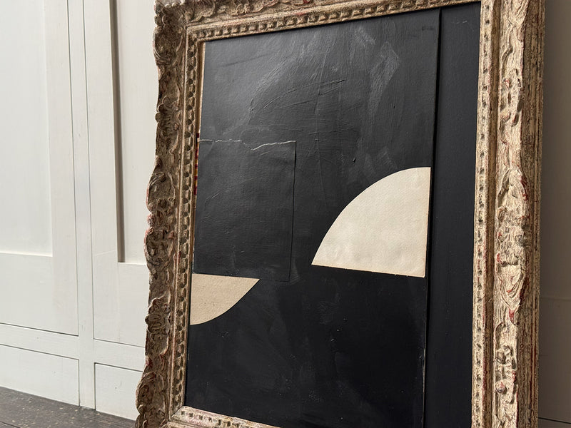 An Acrylic on Vintage Board by Russell Baker in Montparnasse Frame