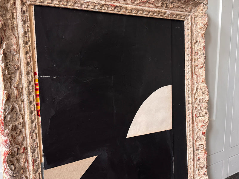 An Acrylic on Vintage Board by Russell Baker in Montparnasse Frame