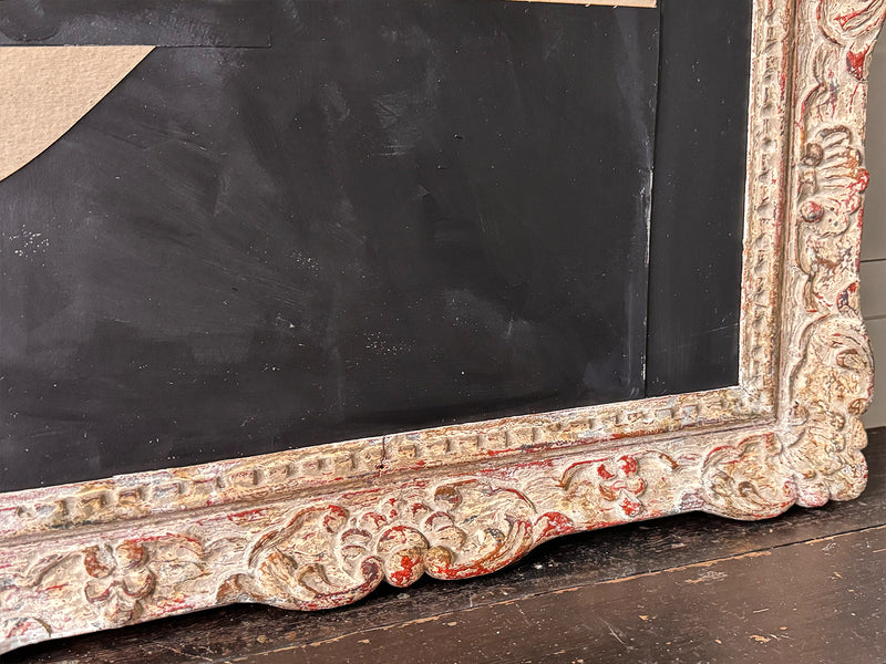 An Acrylic on Vintage Board by Russell Baker in Montparnasse Frame