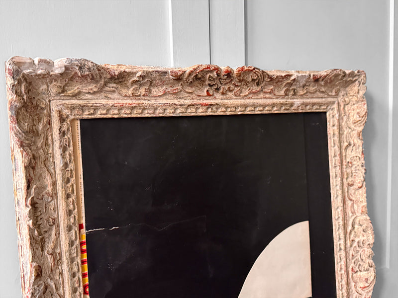 An Acrylic on Vintage Board by Russell Baker in Montparnasse Frame