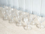 A Set of Antique French Baccarat Crystal Wine Glasses