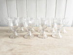 A Set of Antique French Baccarat Crystal Wine Glasses