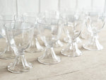 A Set of Antique French Baccarat Crystal Wine Glasses