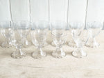 A Set of Antique French Baccarat Crystal Wine Glasses