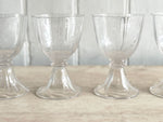 A Set of Antique French Baccarat Crystal Wine Glasses