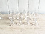 A Set of Antique French Baccarat Crystal Wine Glasses