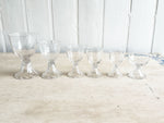 A Set of Antique French Baccarat Crystal Wine Glasses