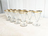 A Set of 10 Vintage French Sorbet Glasses